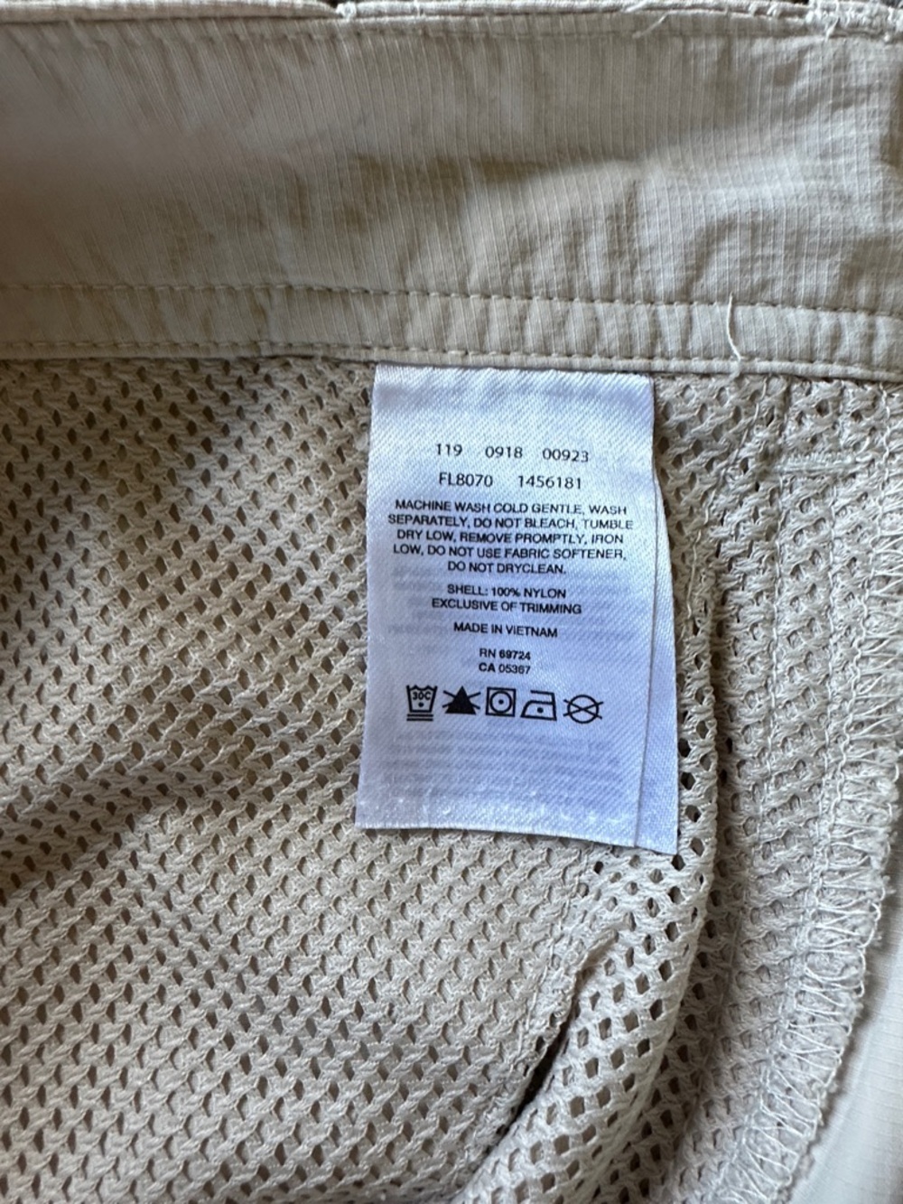 Columbia Light Beige Casual Fishing Straight-Leg Water Wicking Pant Size 6 Sport - Picture 9 of 11